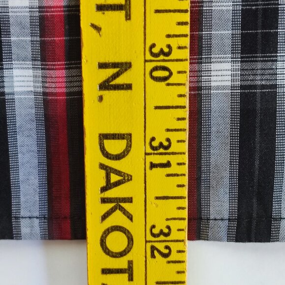 Stockhomme long sleeve button down shirt red and grey check men's size XXL - Picture 12 of 12